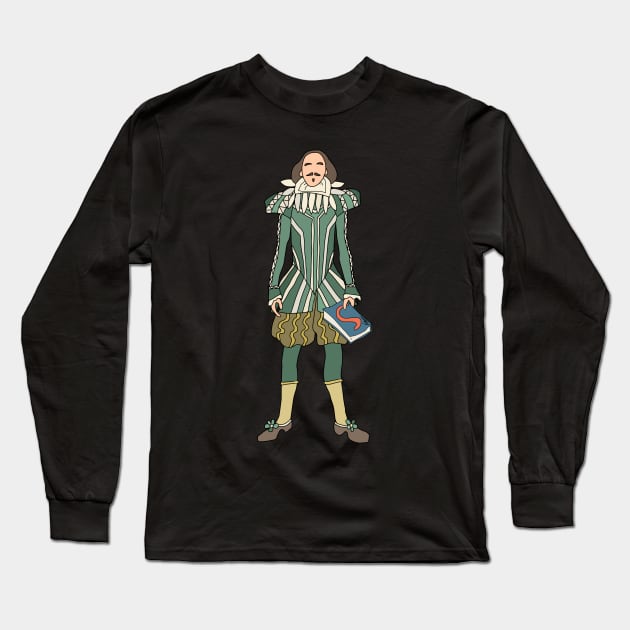 Shakespeare Long Sleeve T-Shirt by notsniwart
